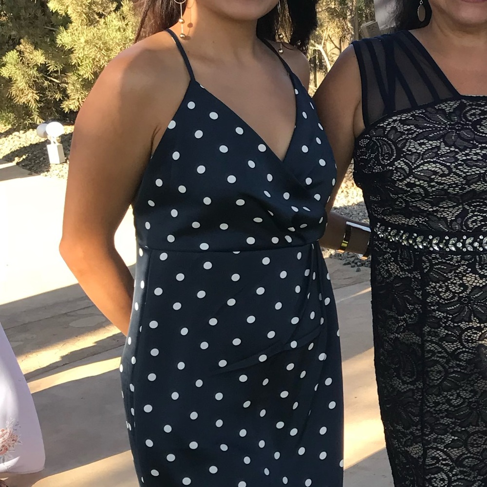 Long polka dot dress